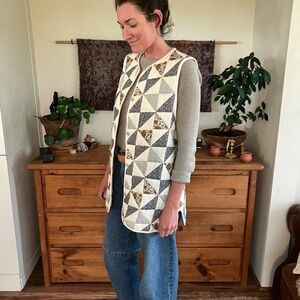 Vintage quilted vest gilet